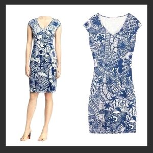 Tory Burch BALTIC SEA DREAM CATCHER Sheath Dress Rayon